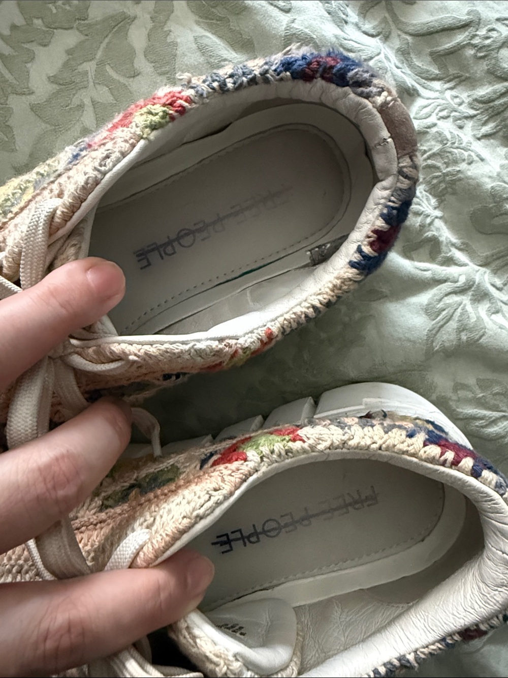 Free people Handmade Crochet Platform Sneakers - Multicolor - Picture 2 of 7